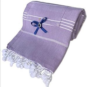 COPY - Turkish Beach Towel w/Hidden Pocket 75”Long Cotton Made in Turkey
